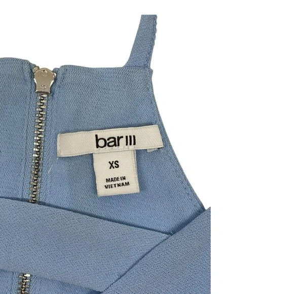 Bar III V-neck Halter Top - Light Blue - Size XS - Picture 4 of 9